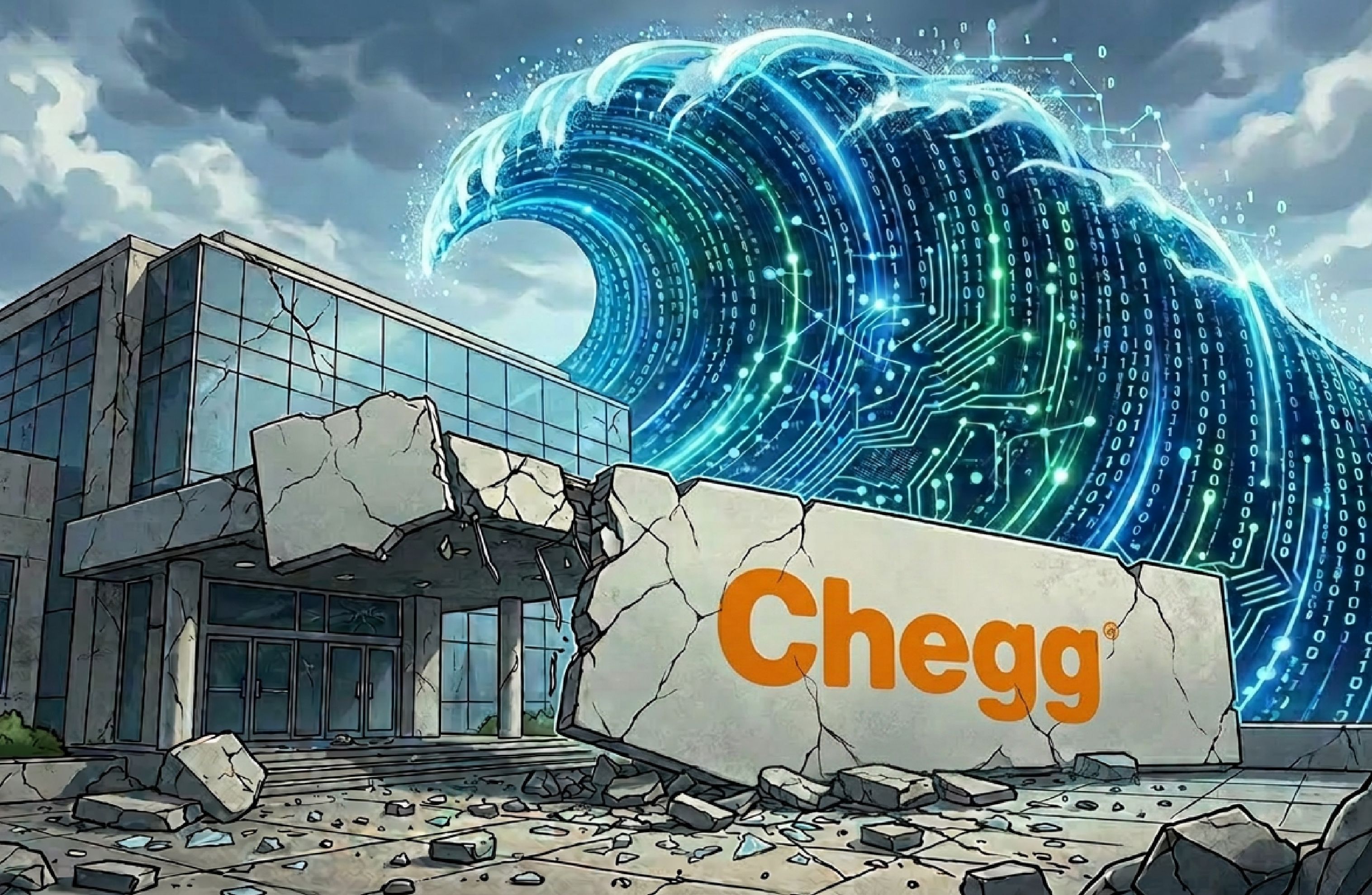 The pandemic maketh Chegg. The pandemic taketh away. AI just finished the job