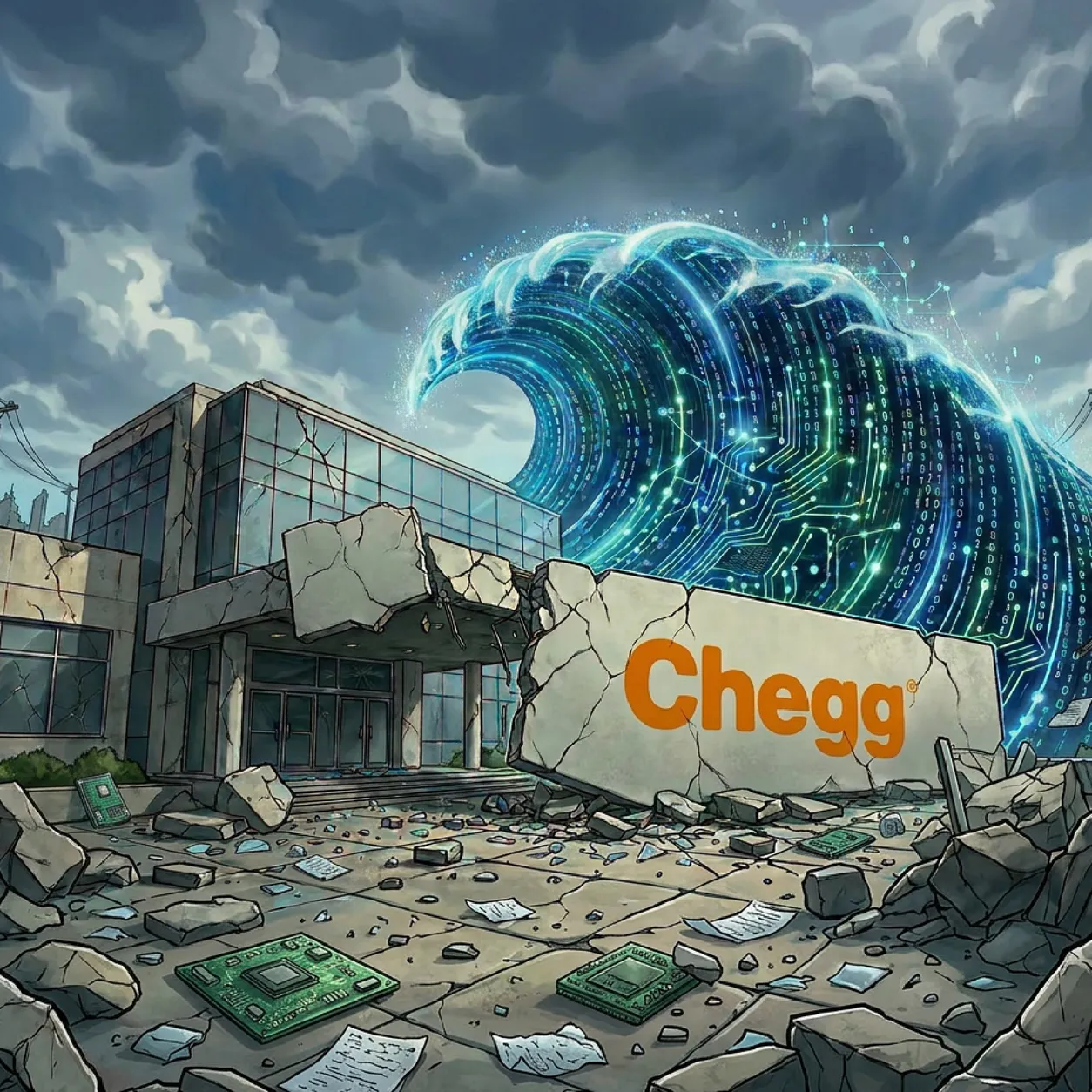 The pandemic maketh Chegg. The pandemic taketh away. AI just finished the job