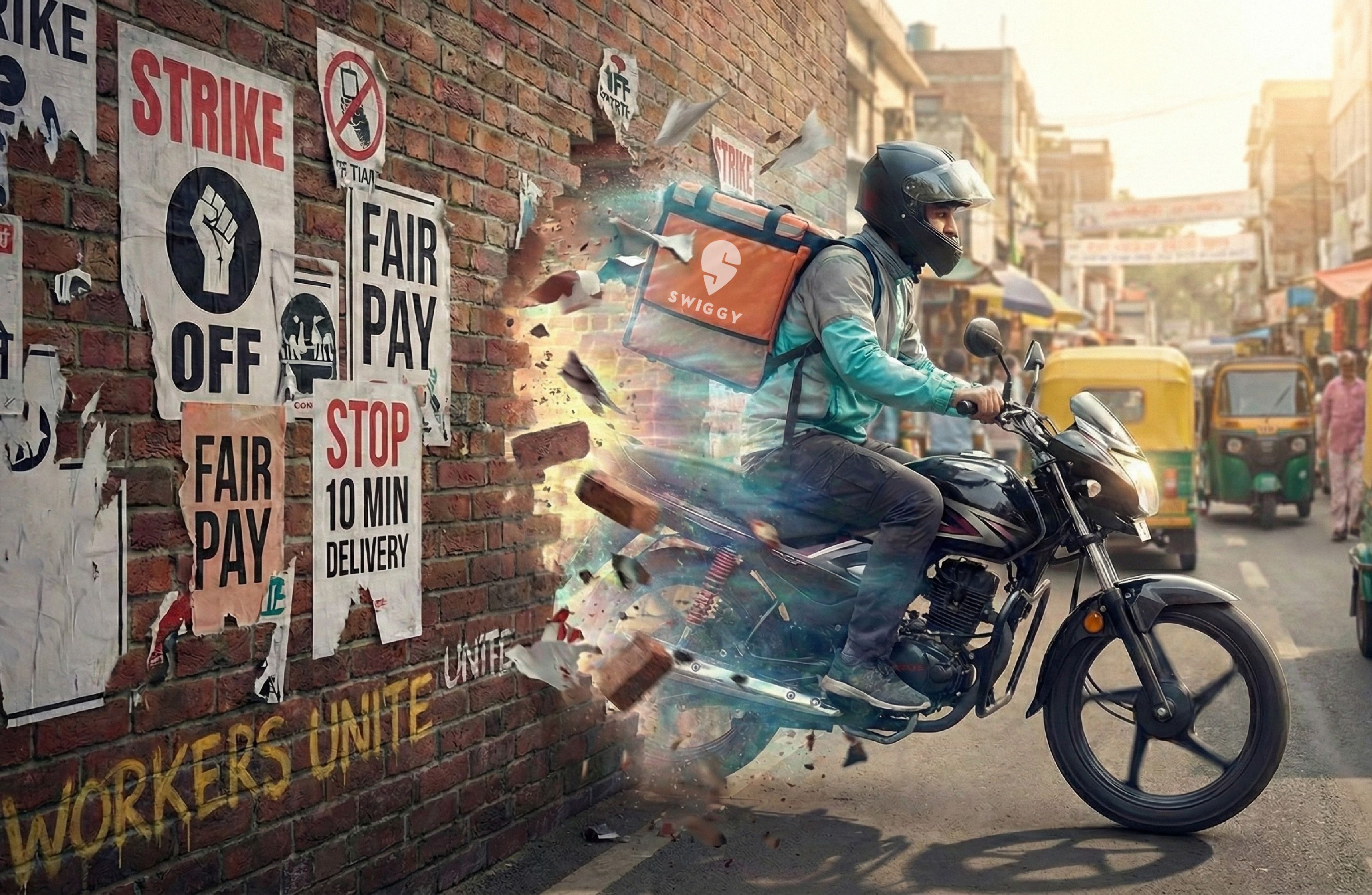 The strike that didn’t stop the bikes