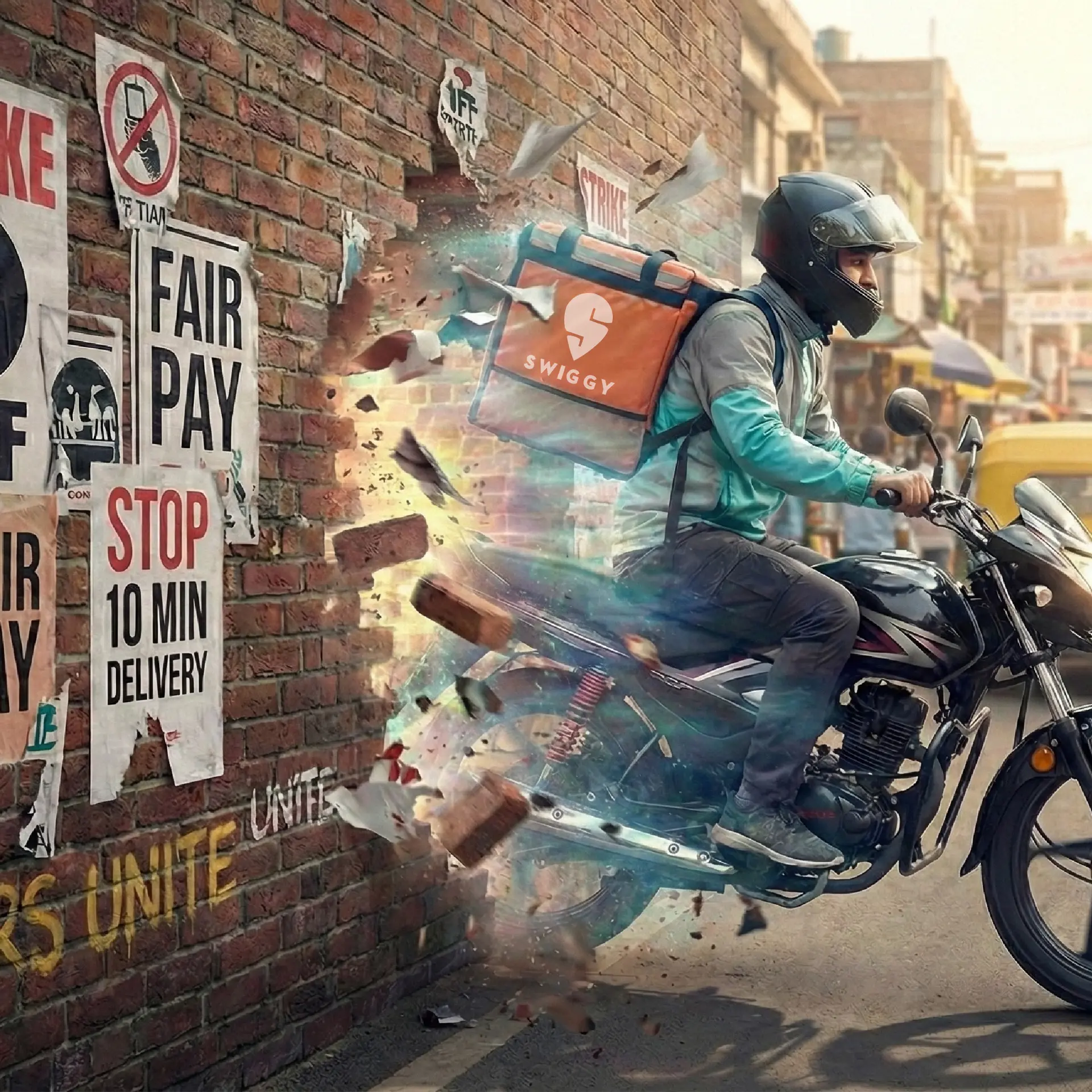 The strike that didn’t stop the bikes