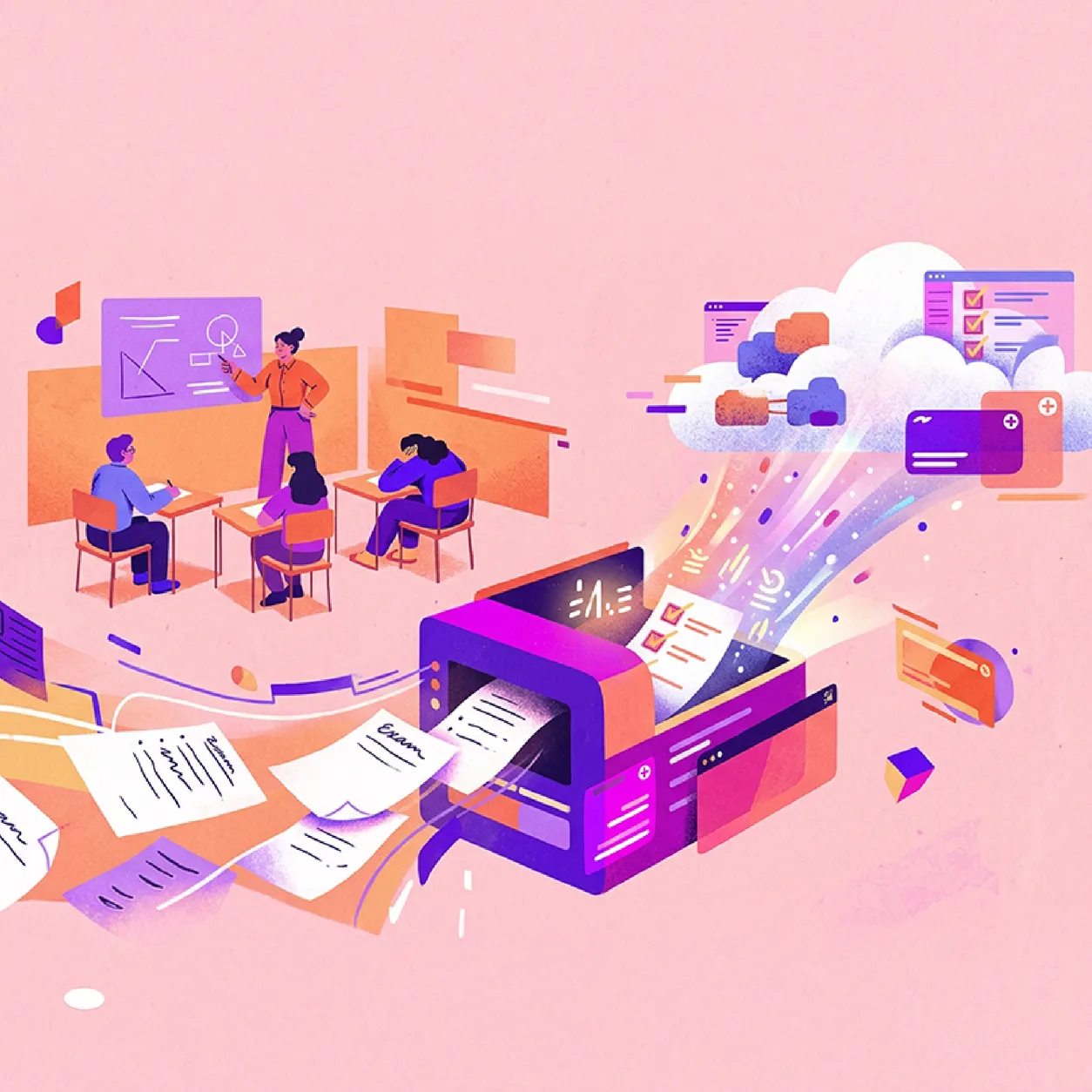 The teacher, the machine, and 3.7 billion answer sheets